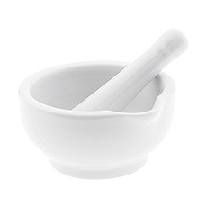 Mortier et pilon, porcelaine, 4,5 oz