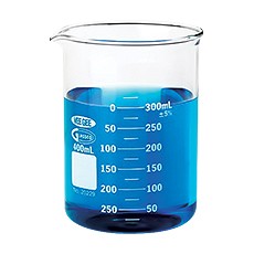 Bécher gradué en verre, type 1, échelle double, 4000 ml